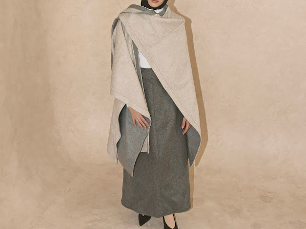 Revaa Shawl - Dual Grey