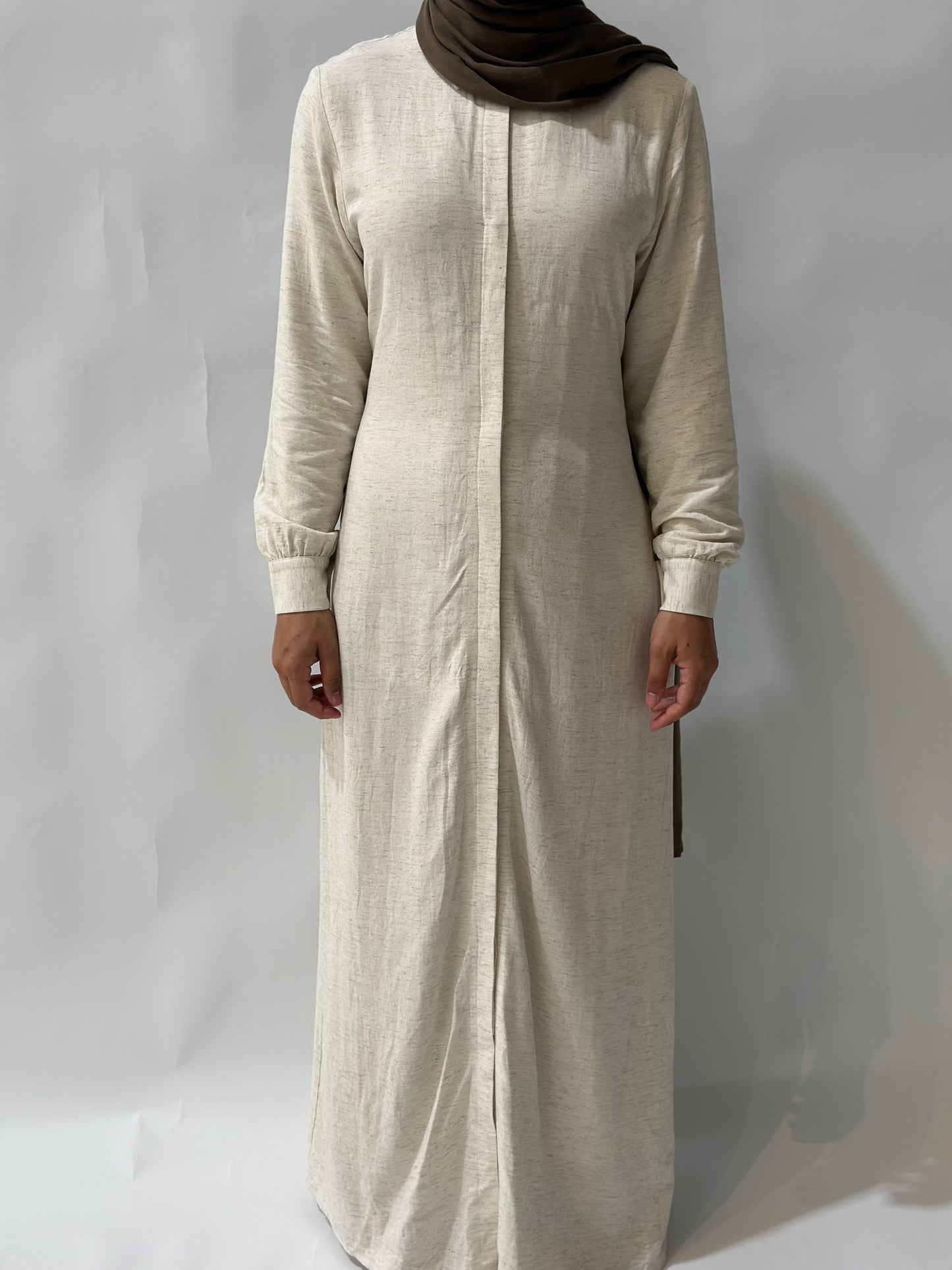 Alma Everyday Shirt Dress - Beige