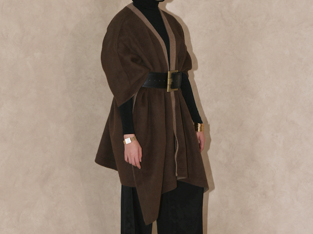 Revaa Shawl - Dual brown