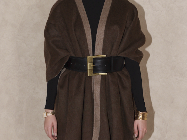 Revaa Shawl - Dual brown