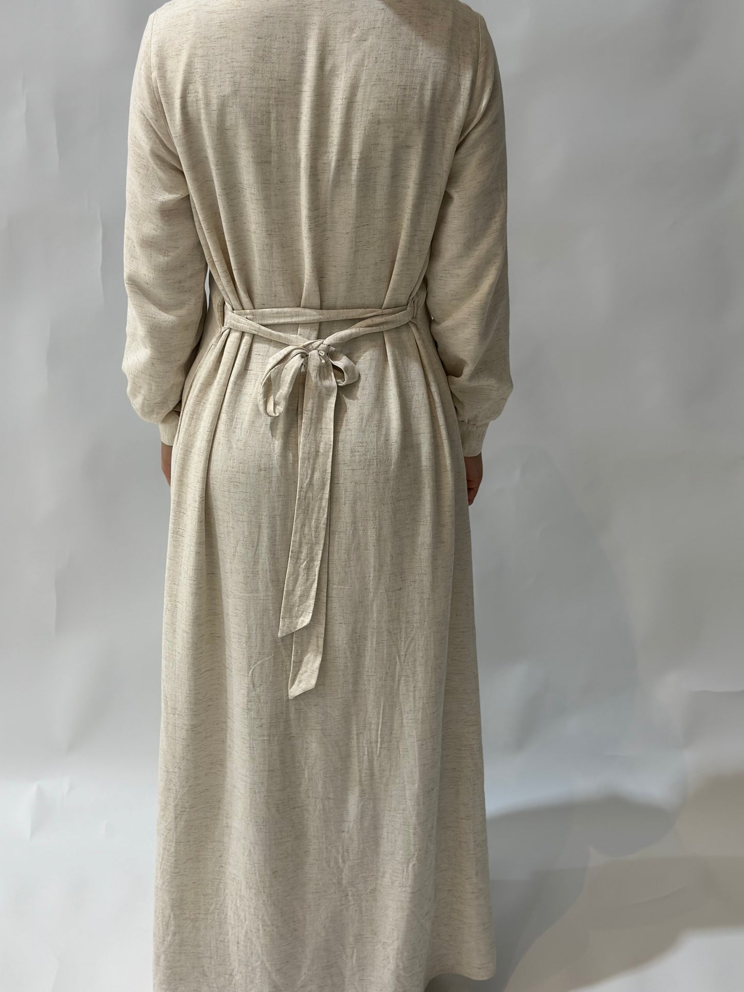 Alma Everyday Shirt Dress - Beige